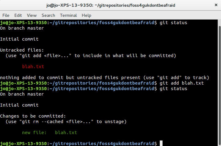 git status only tracked files