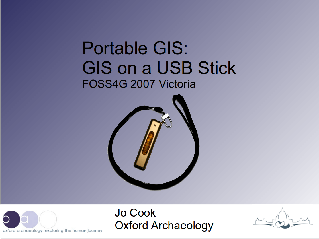 Portable GIS at FOSS4G