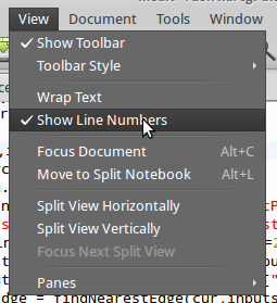 Show Line Numbers