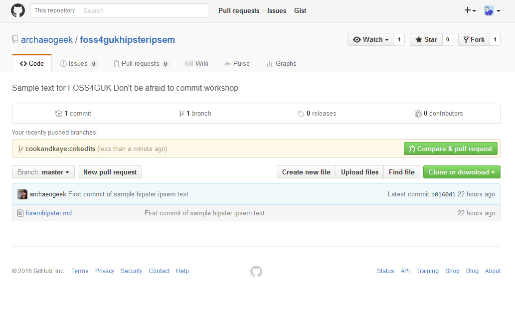 GitHub Pull Request #1